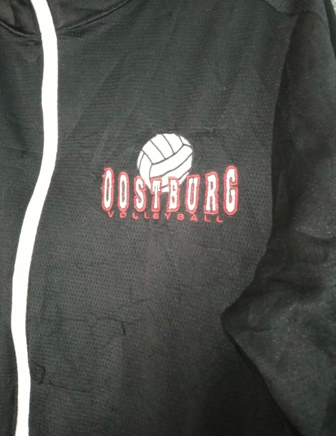 Men's Nike Dri-Fit Oostburg Volleyball full zip track top, black, Size Small