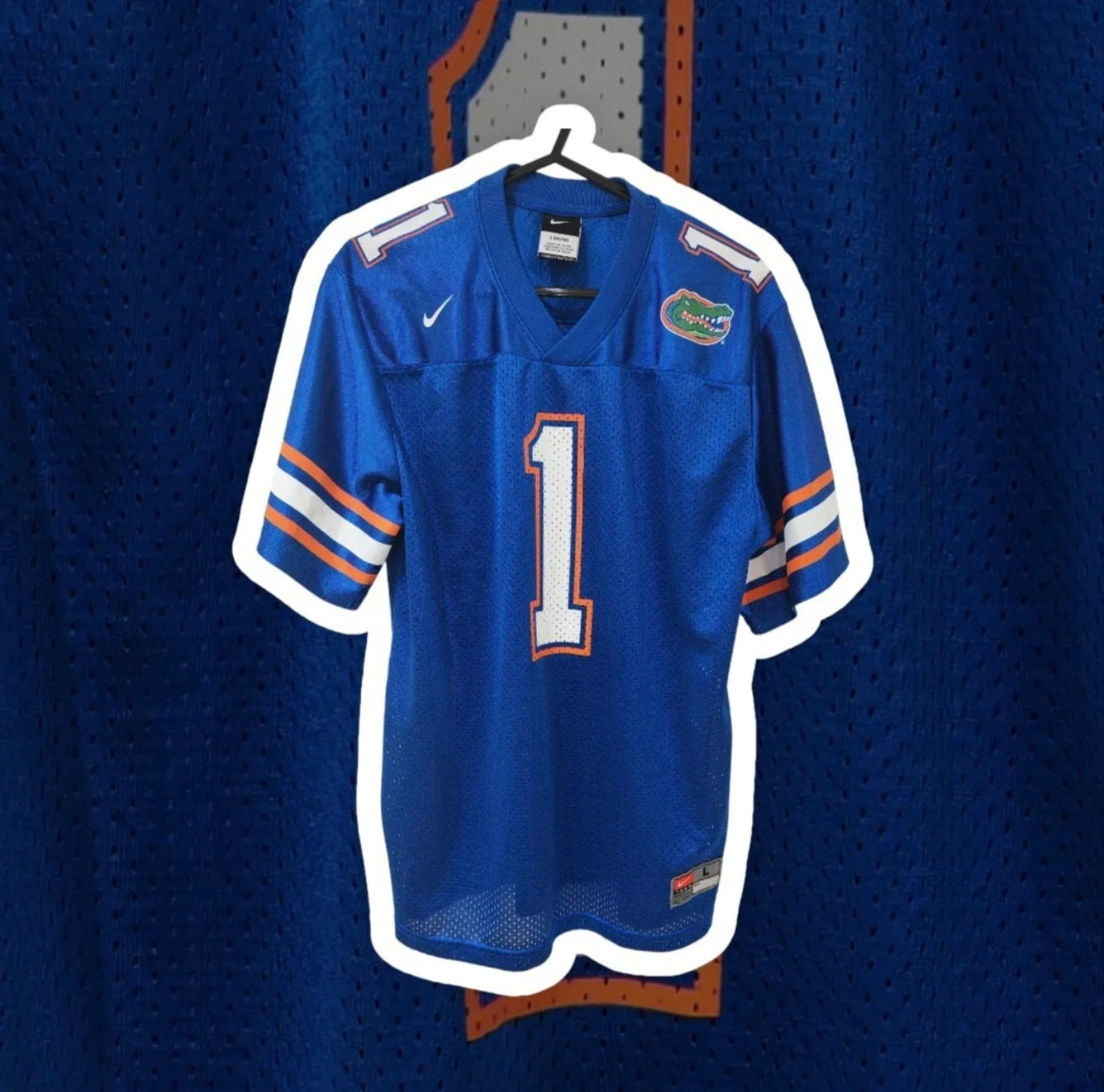 Youth Nike Florida Gators NCAA American Football Jersey, #1, Blue, Size YL
