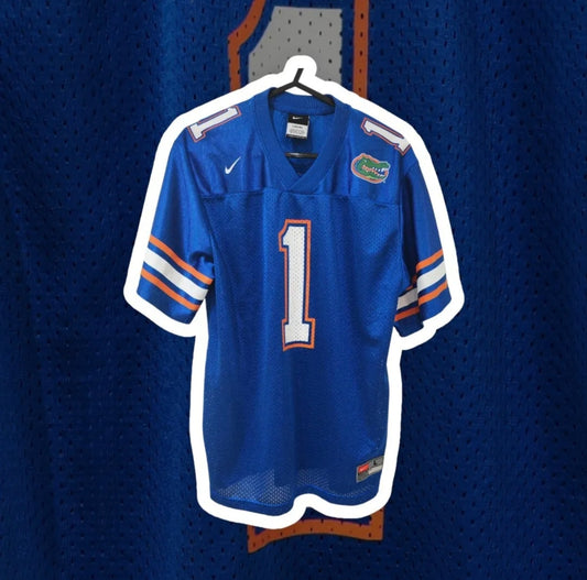 Youth Nike Florida Gators NCAA American Football Jersey, #1, Blue, Size YL