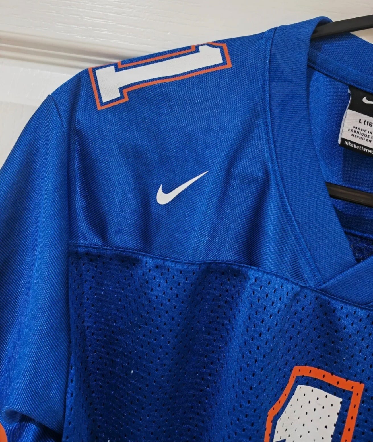 Youth Nike Florida Gators NCAA American Football Jersey, #1, Blue, Size YL