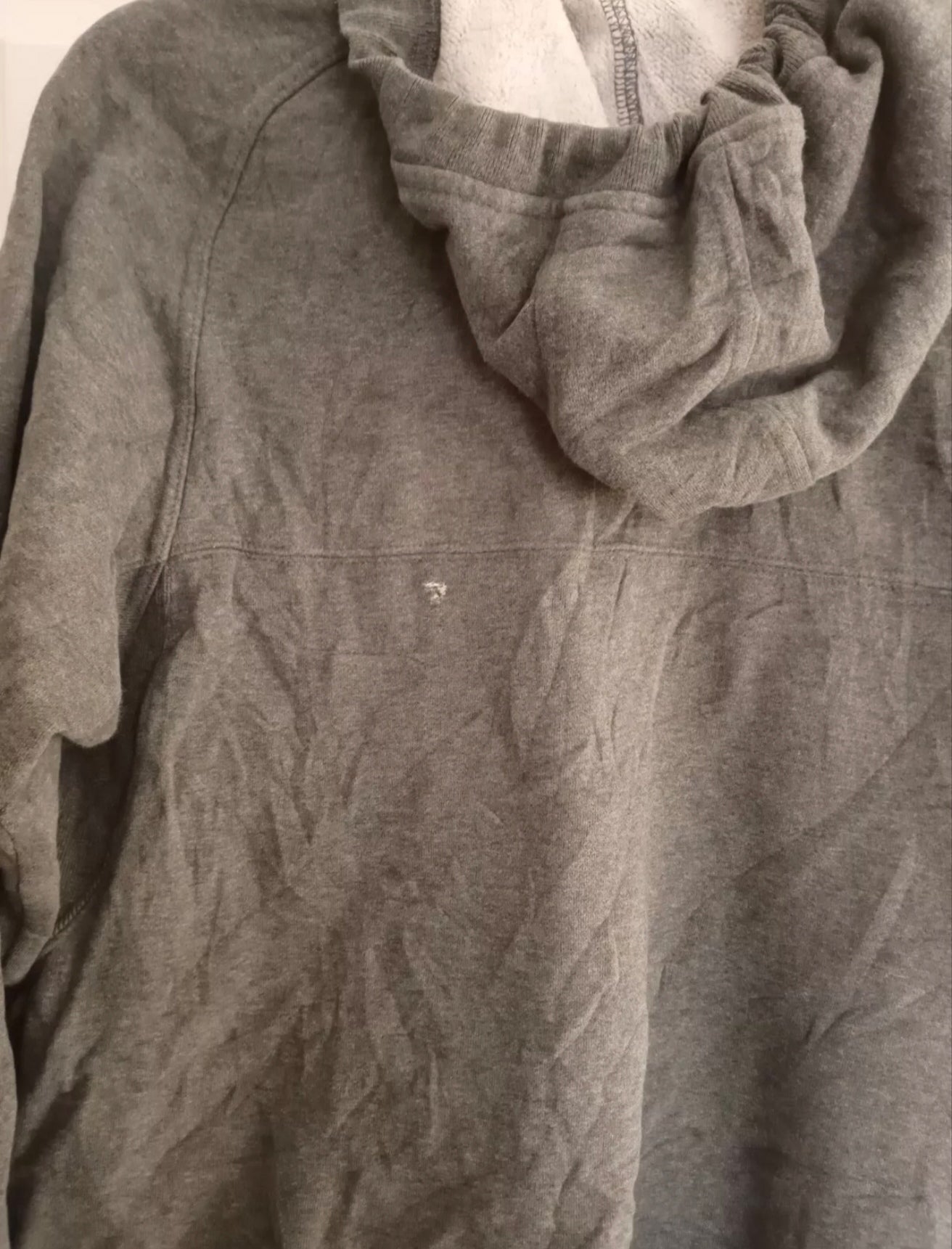 Reebok vintage New England Patriots sideline oversized hoodie, grey, size Small