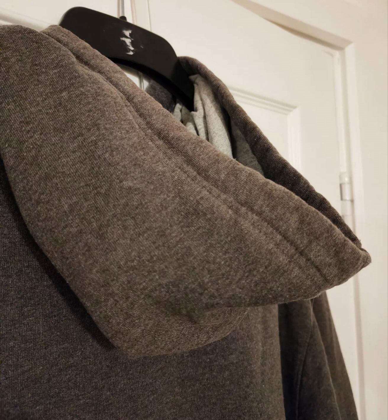Champion Pullover Hoodie, Grey, Size Large