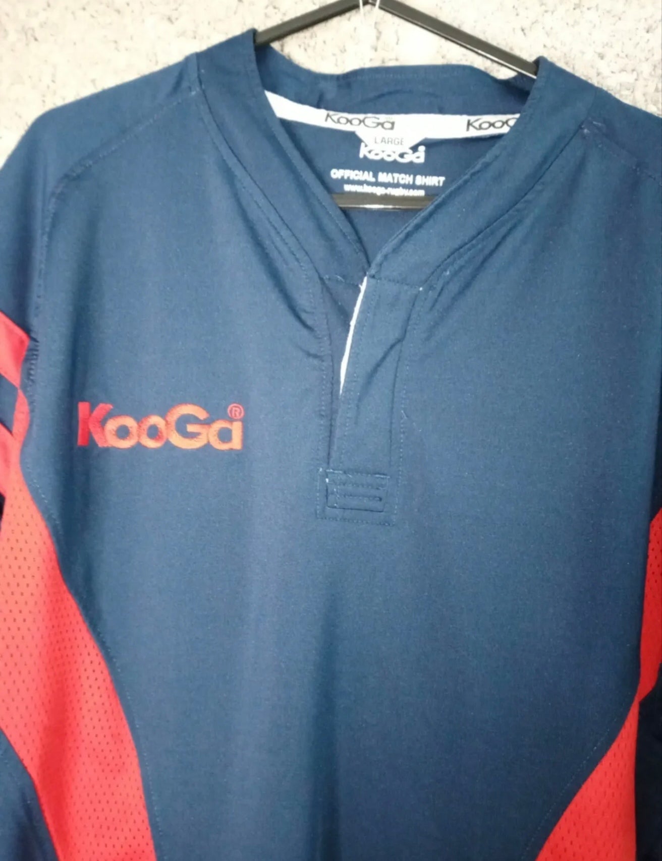 Mens KOOGA Rugby training shirt, Navy, size Large