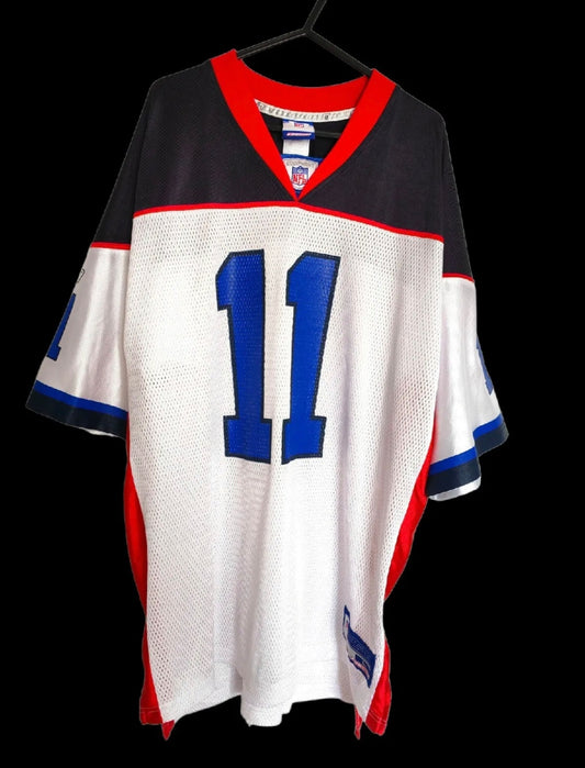 Reebok Buffalo Bills NFL Jersey, #11 Bledsoe, White, Size Large