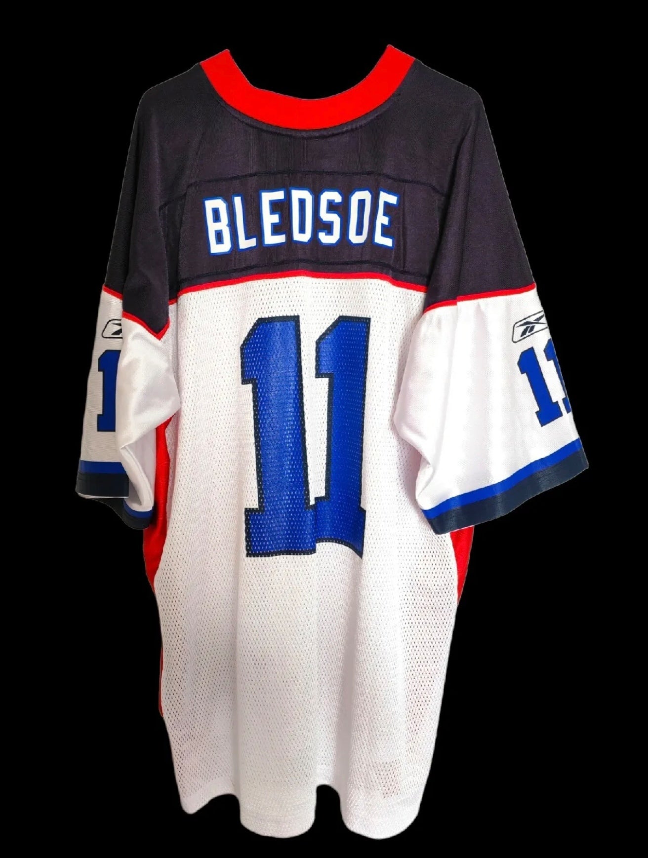 Reebok Buffalo Bills NFL Jersey, #11 Bledsoe, White, Size Large