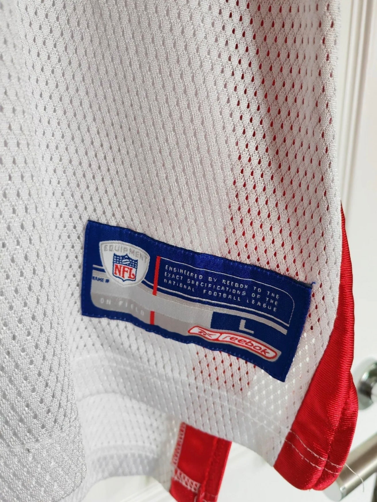 Reebok Buffalo Bills NFL Jersey, #11 Bledsoe, White, Size Large