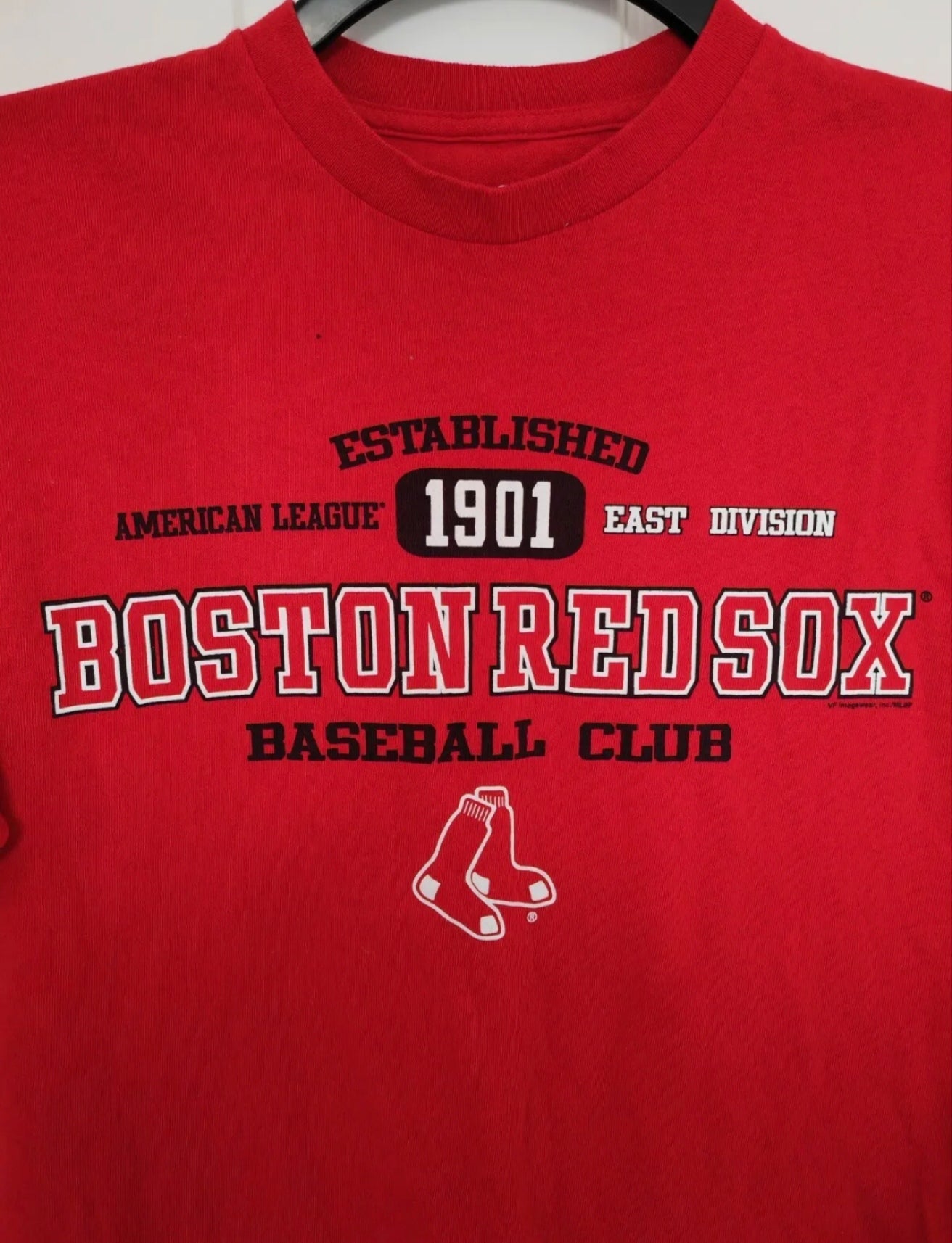 MLB Boston Red Sox Baseball T Shirt, Red, Size Large