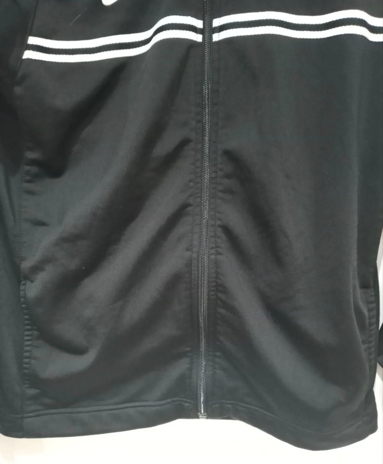 Youth Girl's Nike UM Women's Soccer full zip tracksuit top, black, size Youth XL