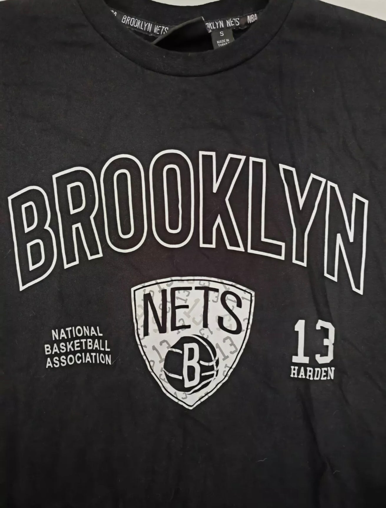 NBA Brooklyn Nets James Harden Player T Shirt, Black, Size Small