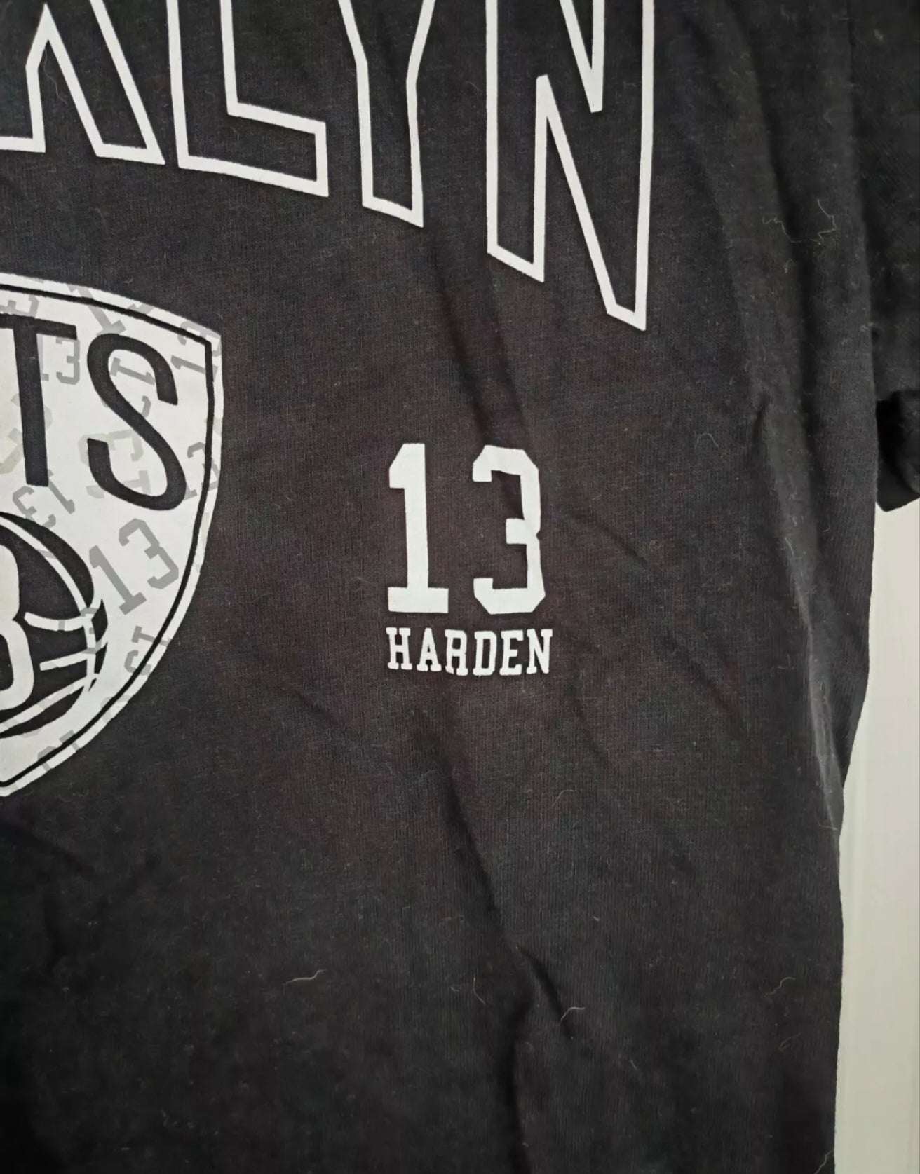 NBA Brooklyn Nets James Harden Player T Shirt, Black, Size Small