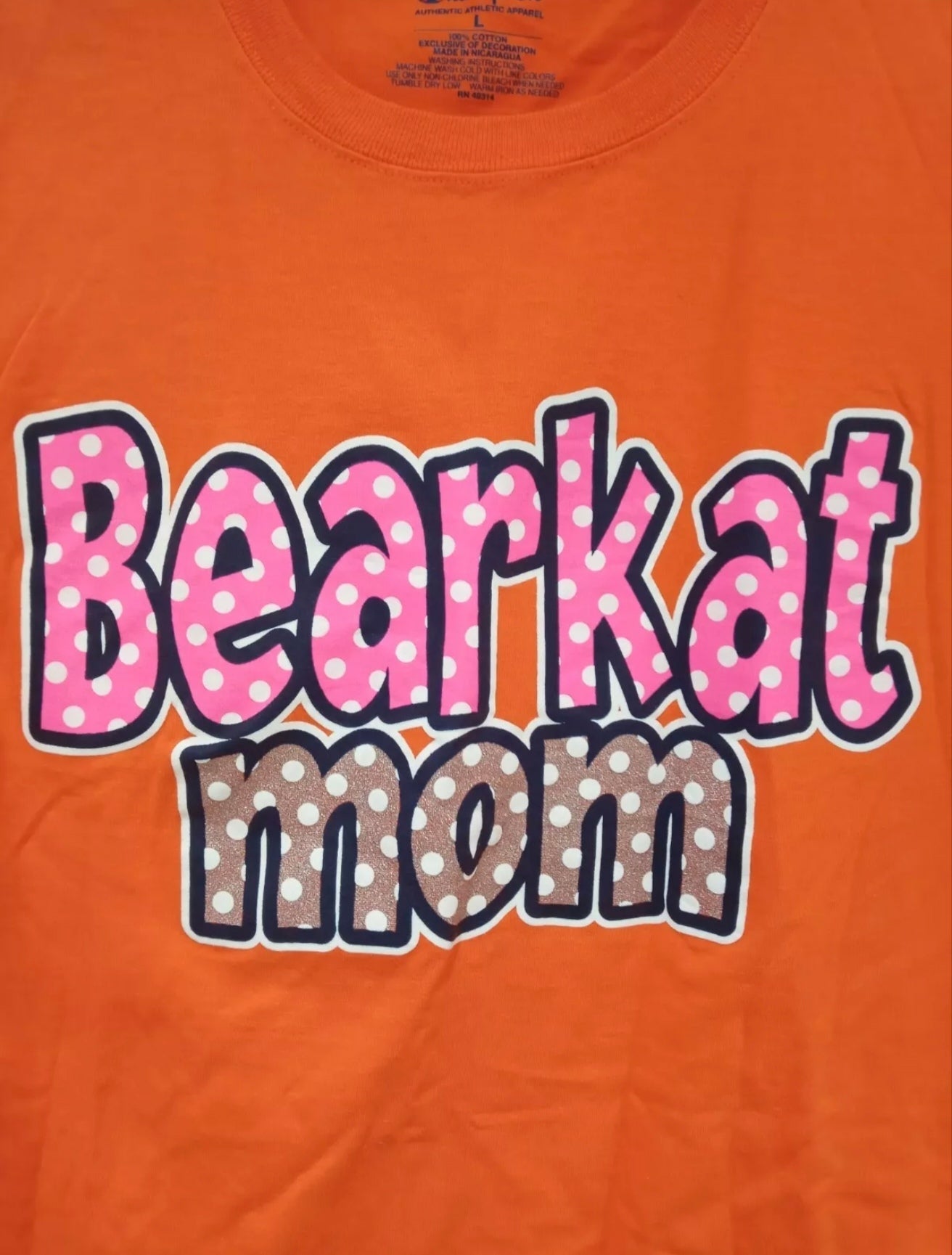 Women's Sam Houston State Bearkats NCAA t shirt, orange, size Large