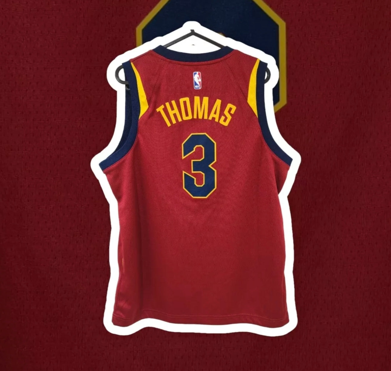 Youth Nike Cleveland Cavaliers NBA Basketball Jersey, #3 Thomas, Size YL