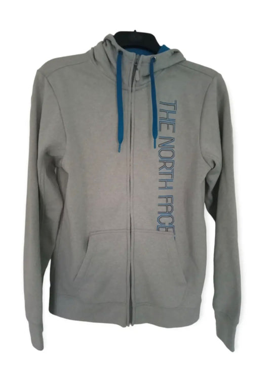 The North Face full zip hoodie, grey, size Small