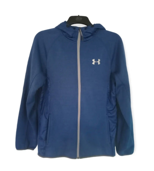 Under Armour thick, loose, jacket/hoodie, blue, size Small