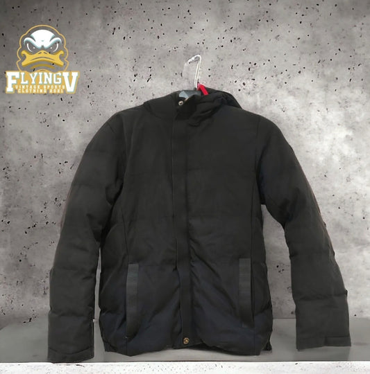 Youth Trespass Waterproof Thick Coat, Black, Size 9-10 Years