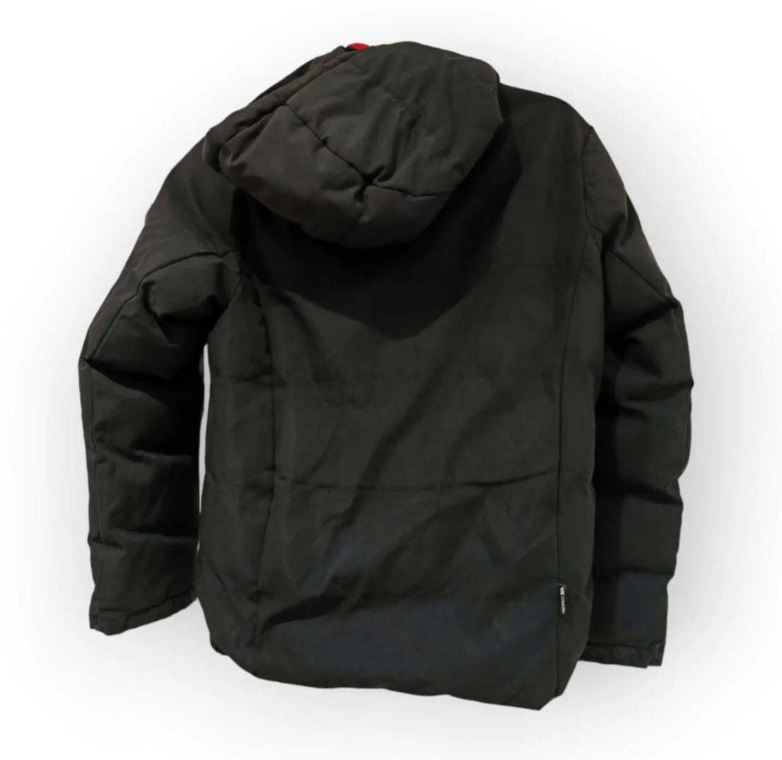 Youth Trespass Waterproof Thick Coat, Black, Size 9-10 Years