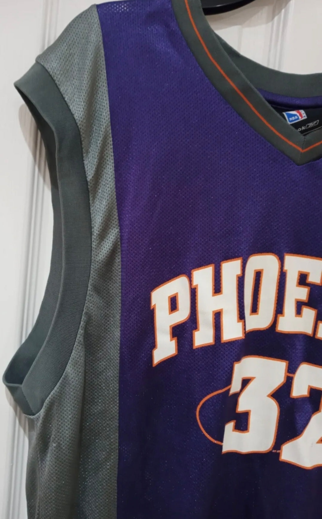 Reebok Phoenix Suns NBA Basketball jersey, #32 Stoudemire, purple, size Medium