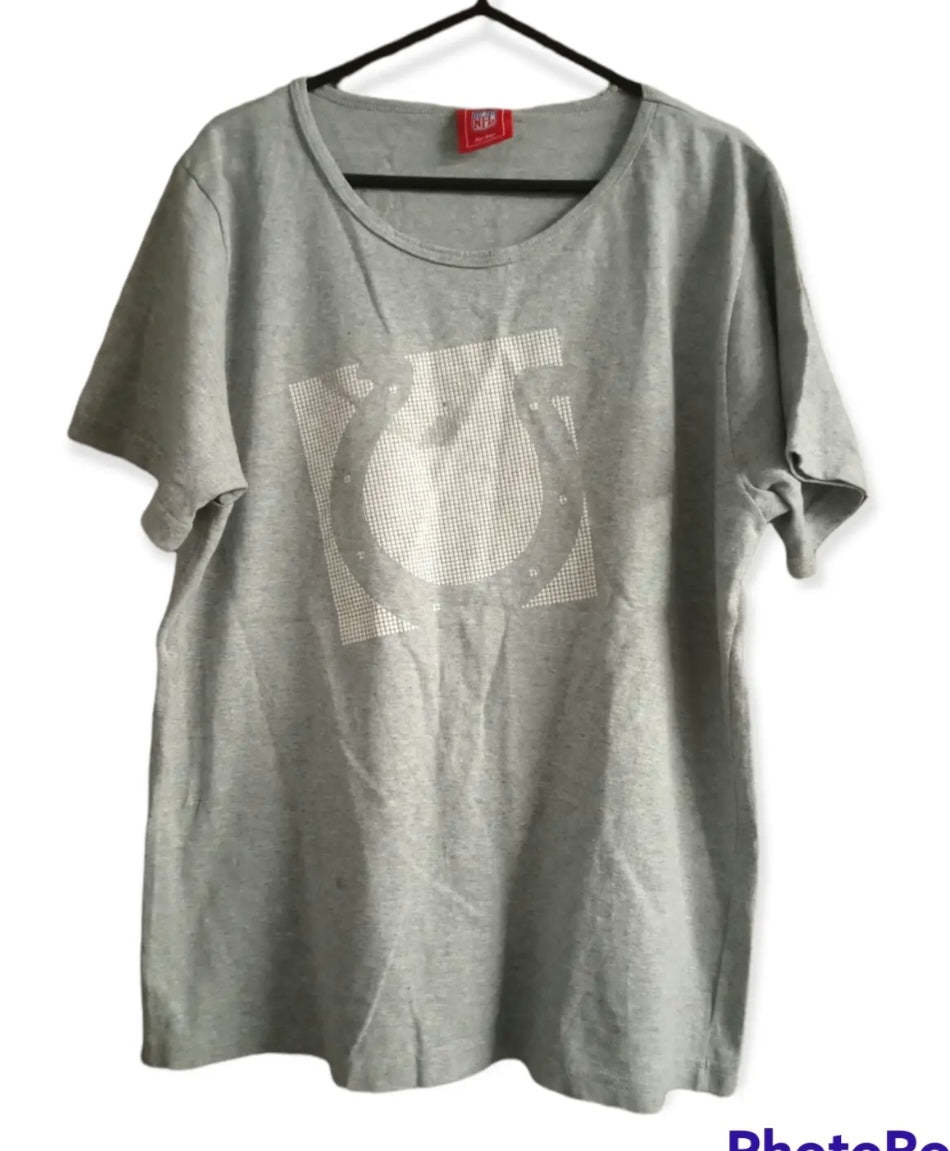 Women s NFL Indianapolis Colts t shirt, grey, size Large