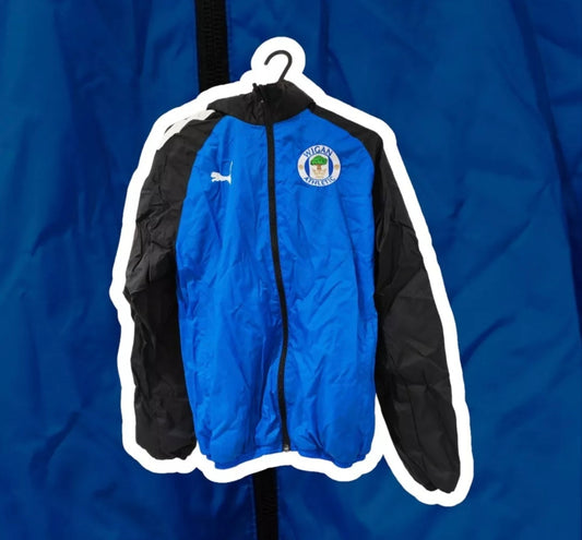 Youth Puma Wigan Athletic Full Zip Hooded Track Top, Blue, Size 13-14 years