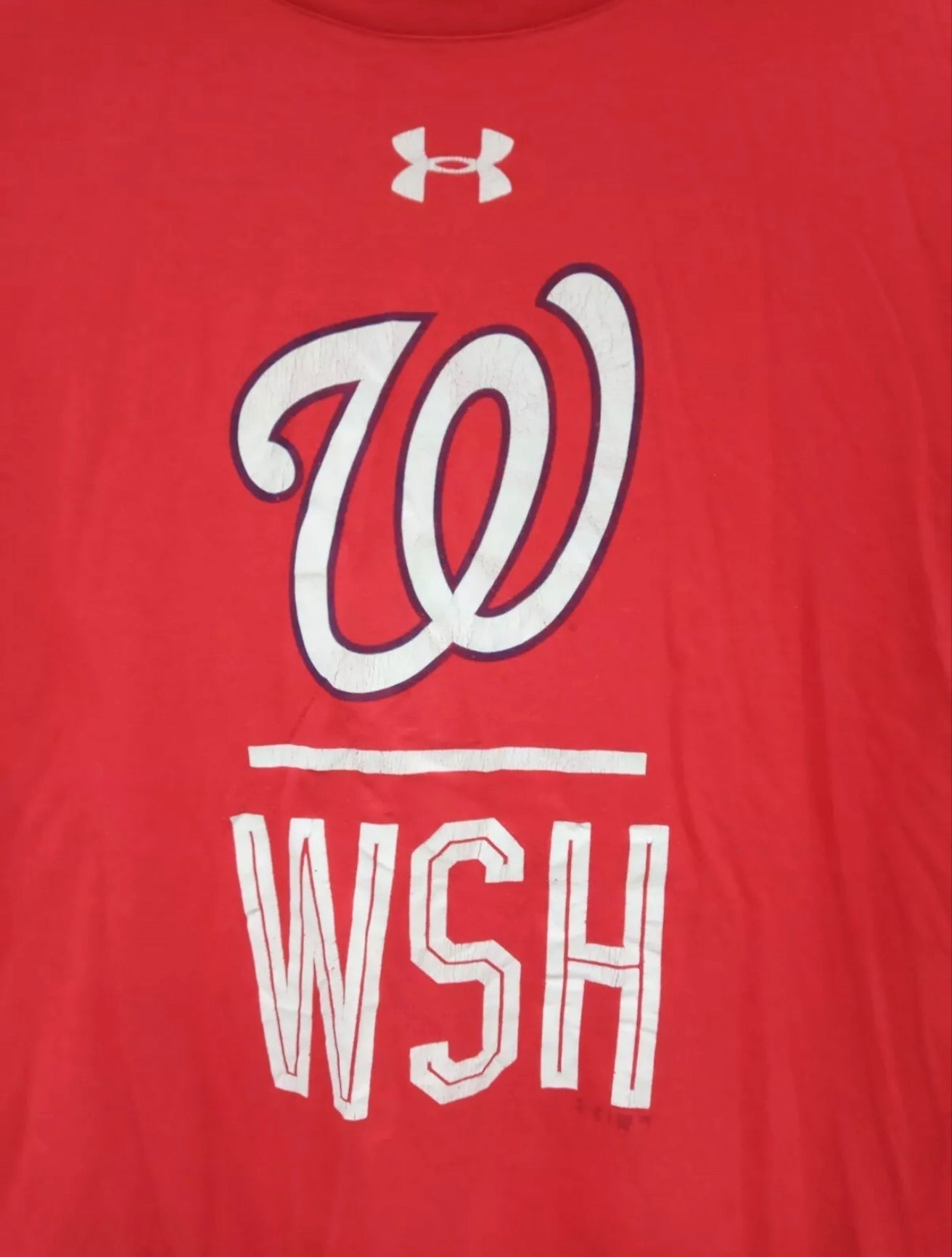Under Armour Washington Nationals MLB baseball t shirt, red, size Medium