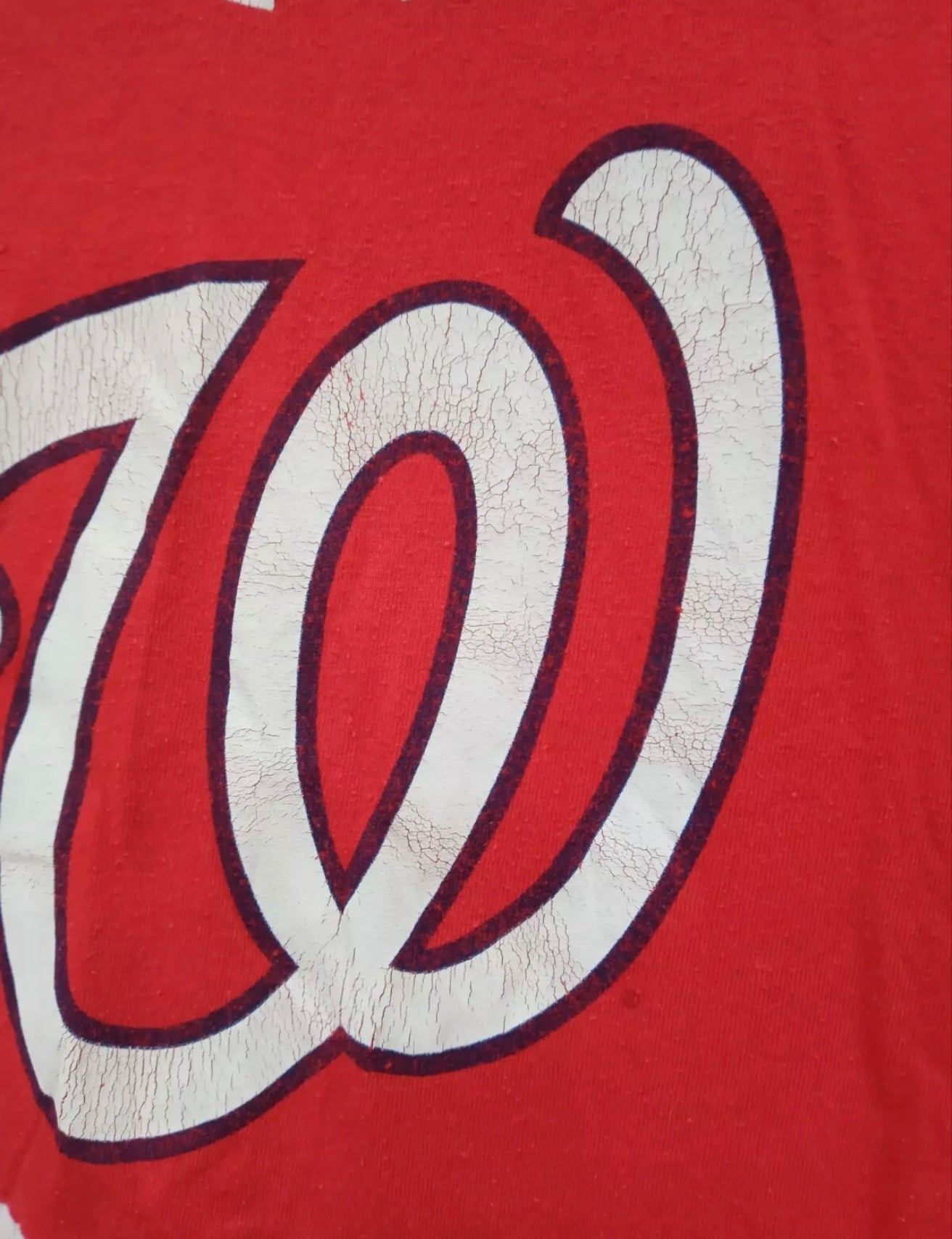 Under Armour Washington Nationals MLB baseball t shirt, red, size Medium
