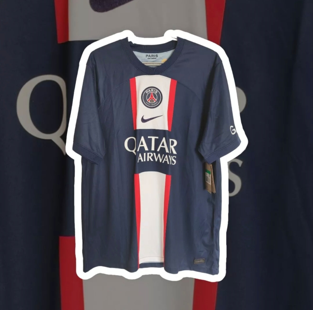 Official Nike Paris Saint Germain Shirt, Navy, Size XL
