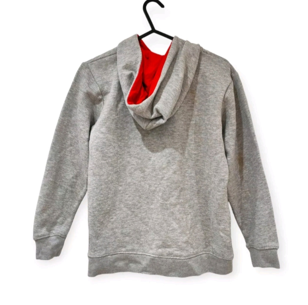 Youth Hype Full Zip Hoodie, Grey, Size 11-12 Years
