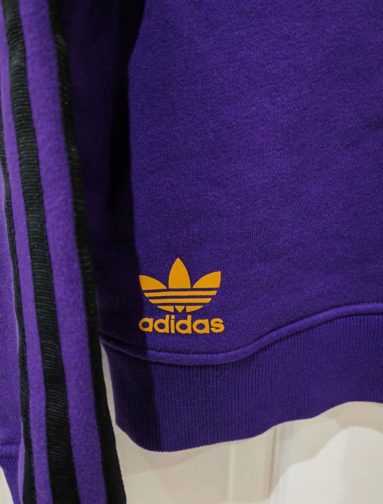 Adidas Originals Los Angeles Lakers Pullover Hoodie, Purple, Size Small