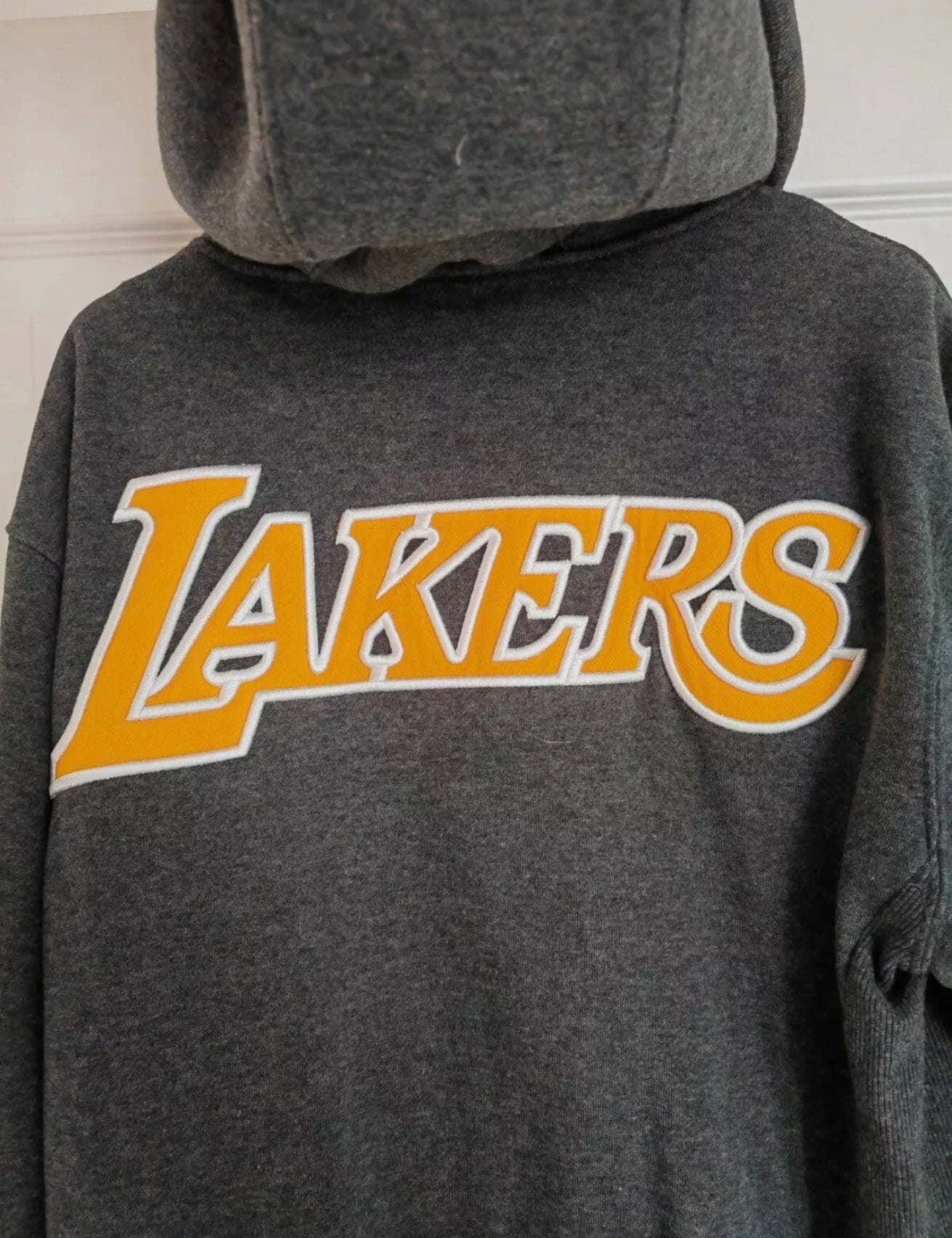 NBA UNK Los Angeles Lakers Full Zip Hoodie, Grey, Size Small