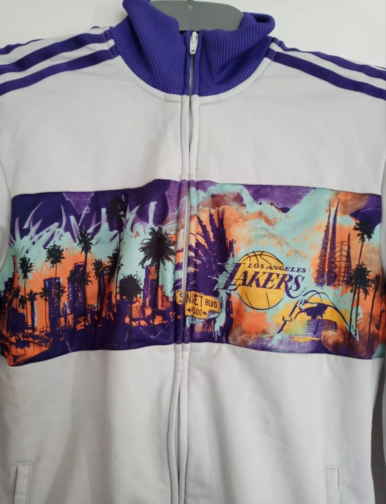Adidas Originals Los Angeles Lakers limited edition track top, size Small