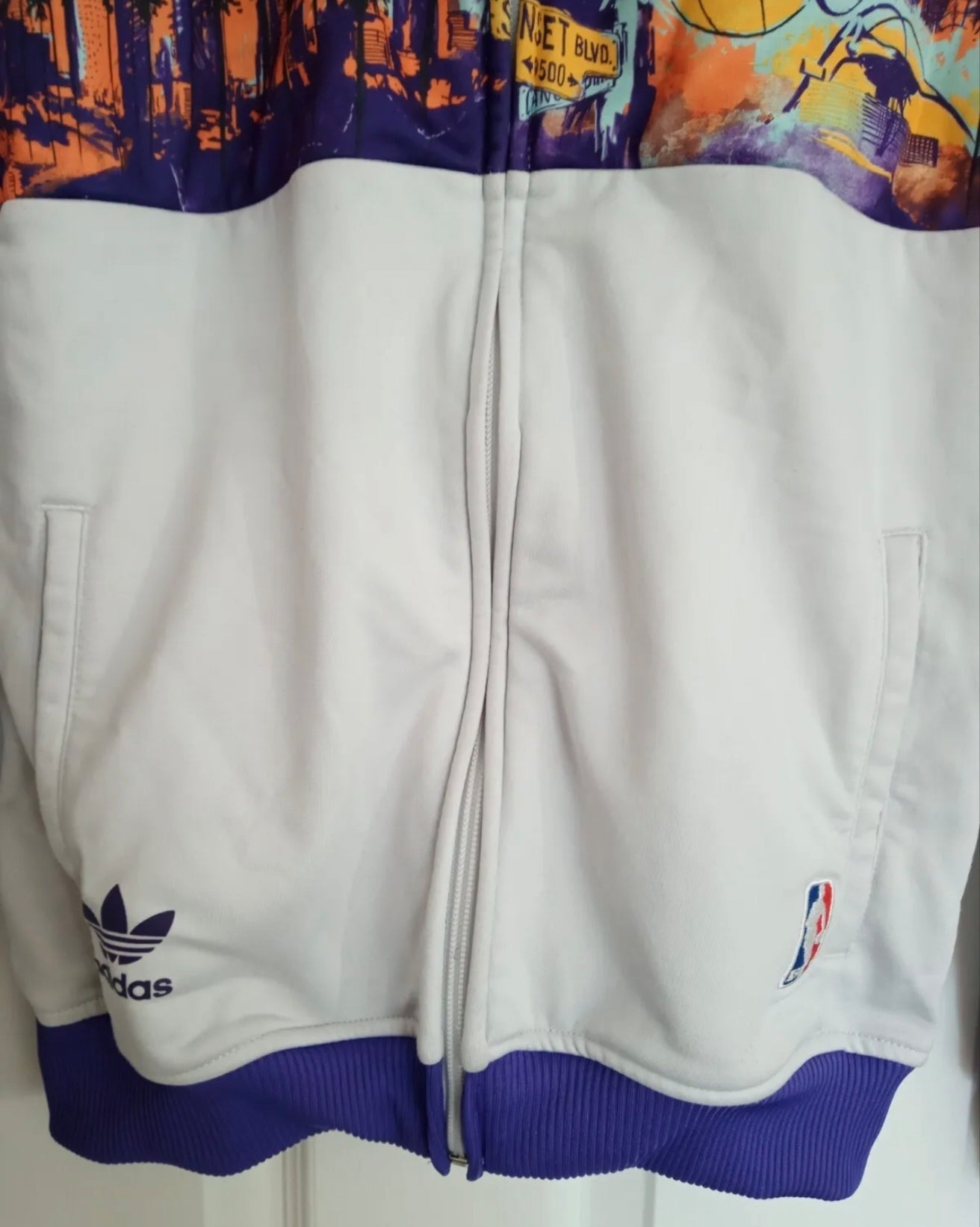 Adidas Originals Los Angeles Lakers limited edition track top, size Small
