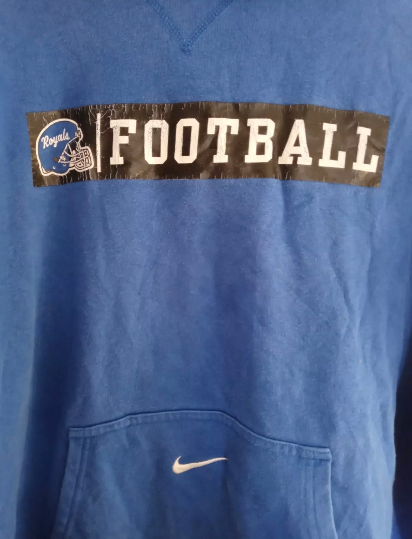Vintage Nike Warner Royals NCAA pullover hoodie, blue, size XL