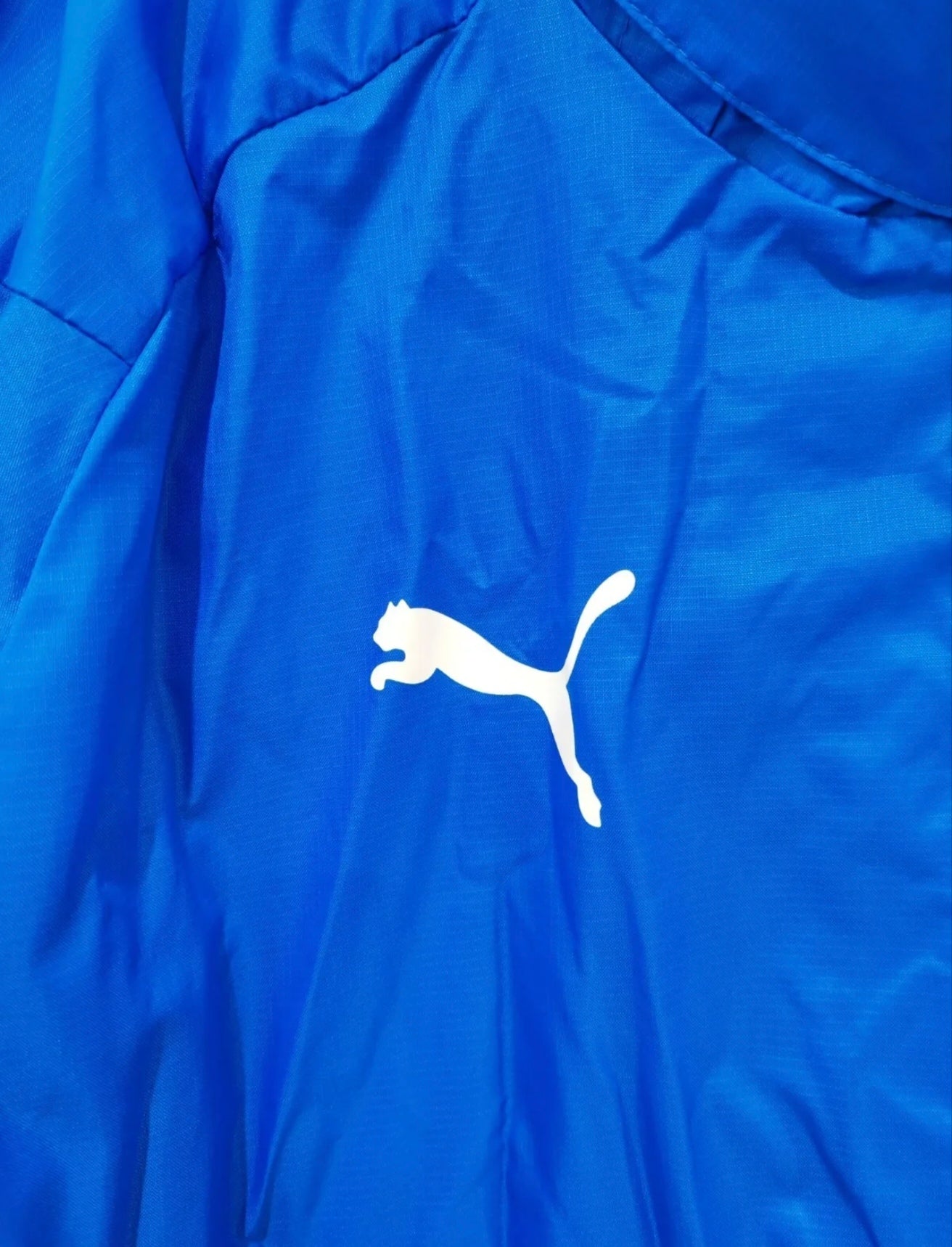 Puma Tranmere Rovers Full Zip, Hooded Rain Coat, Blue, Size Medium