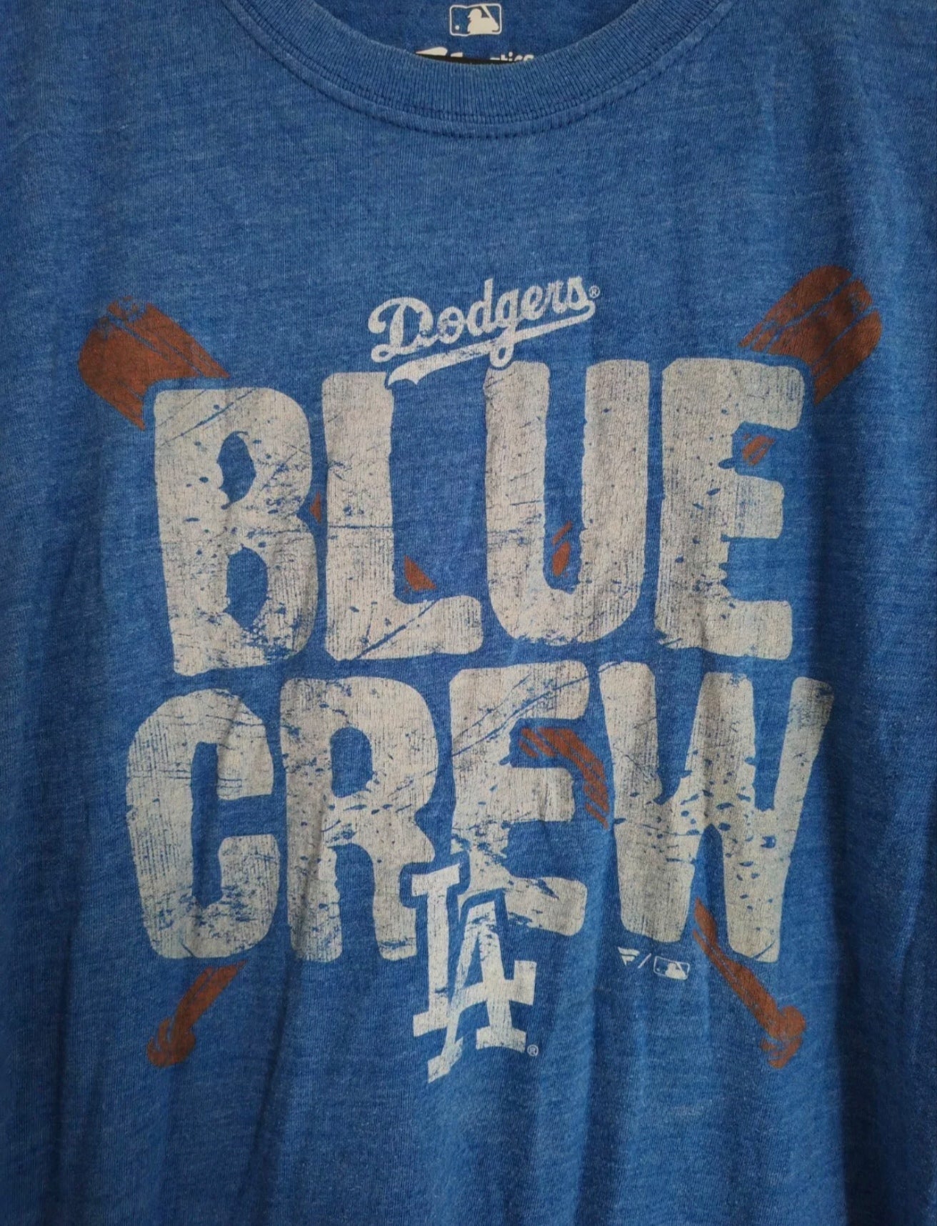 Fanatics Los Angeles Dodgers MLB Baseball T Shirt, Blue, Size Medium