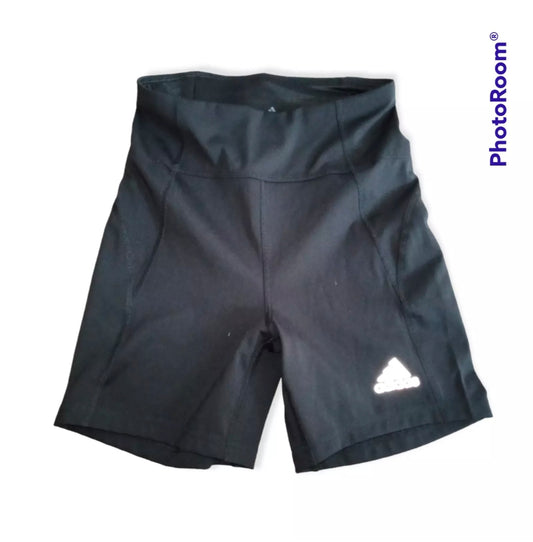 Women's Adidas Prime Blue running/exercise shorts, black, size XS