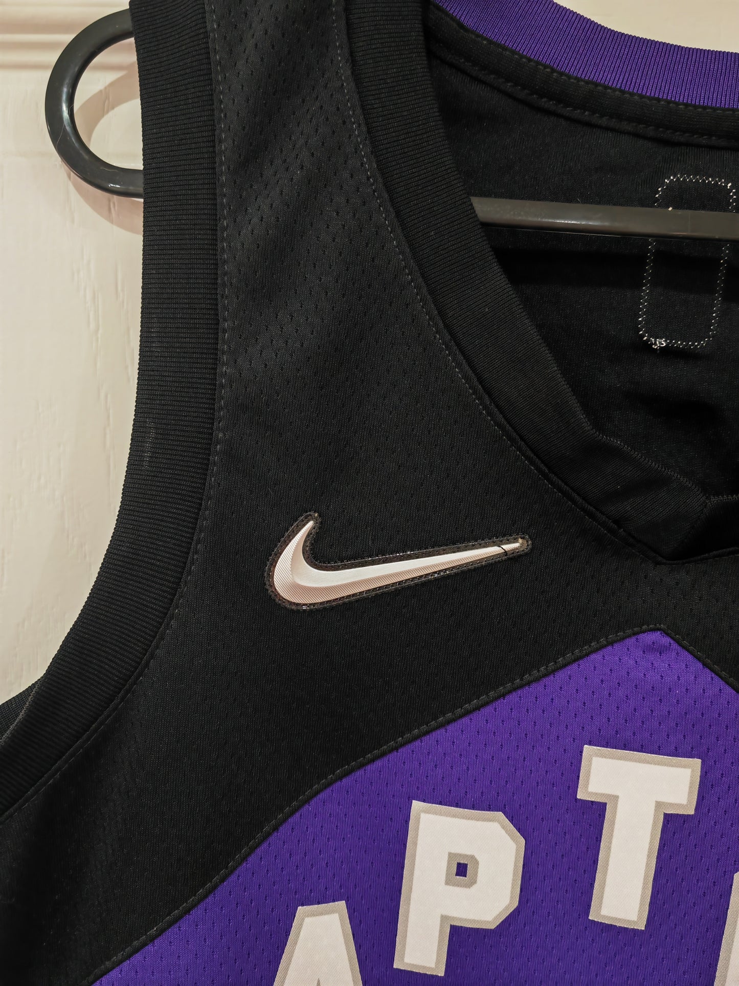 Nike Toronto Raptors NBA Earned Edition, #43 Siakam, Purple/Black, Size Medium