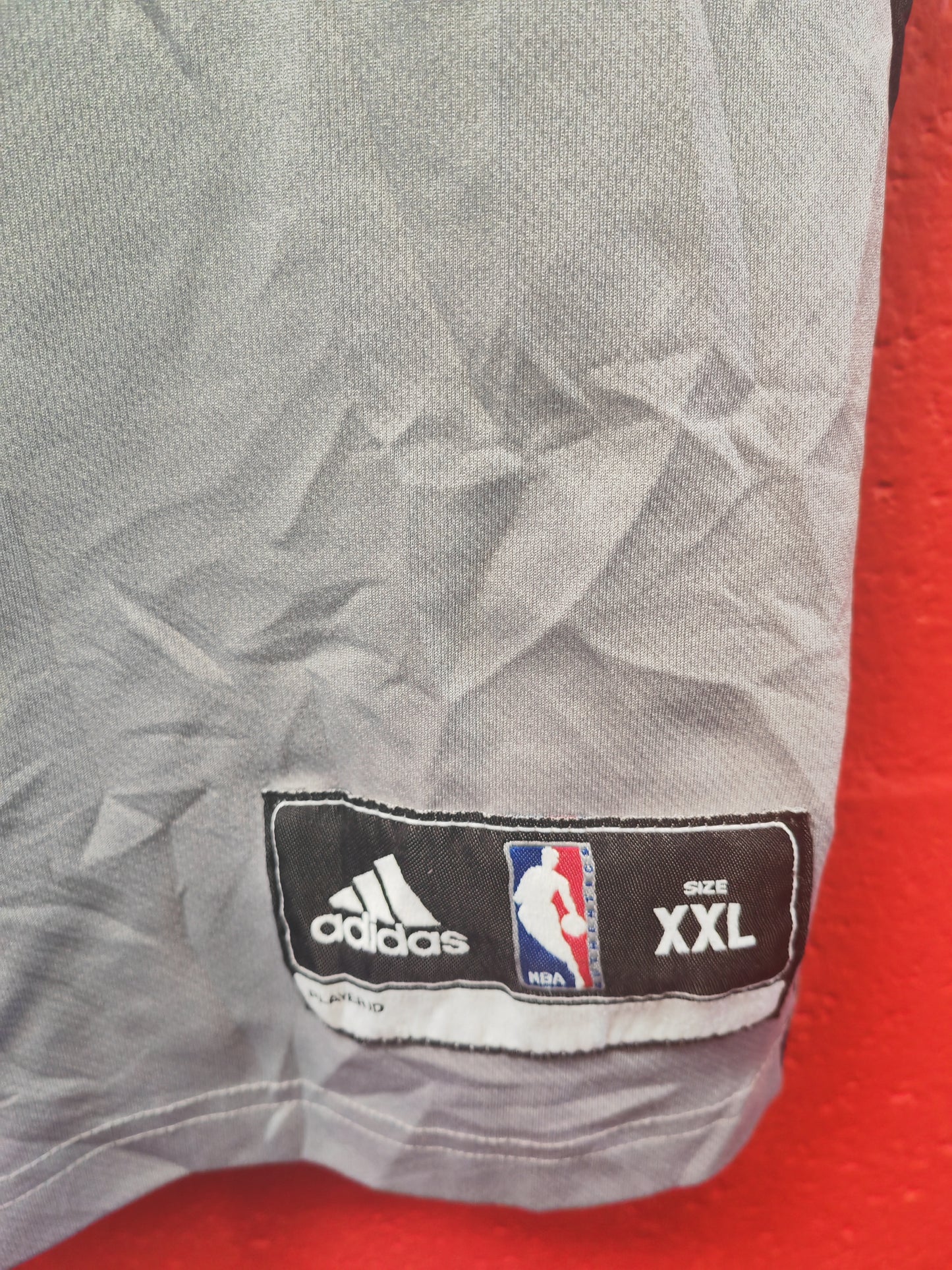 Adidas San Antonio Spurs NBA Jersey, #21 Duncan, Grey, Size XXL