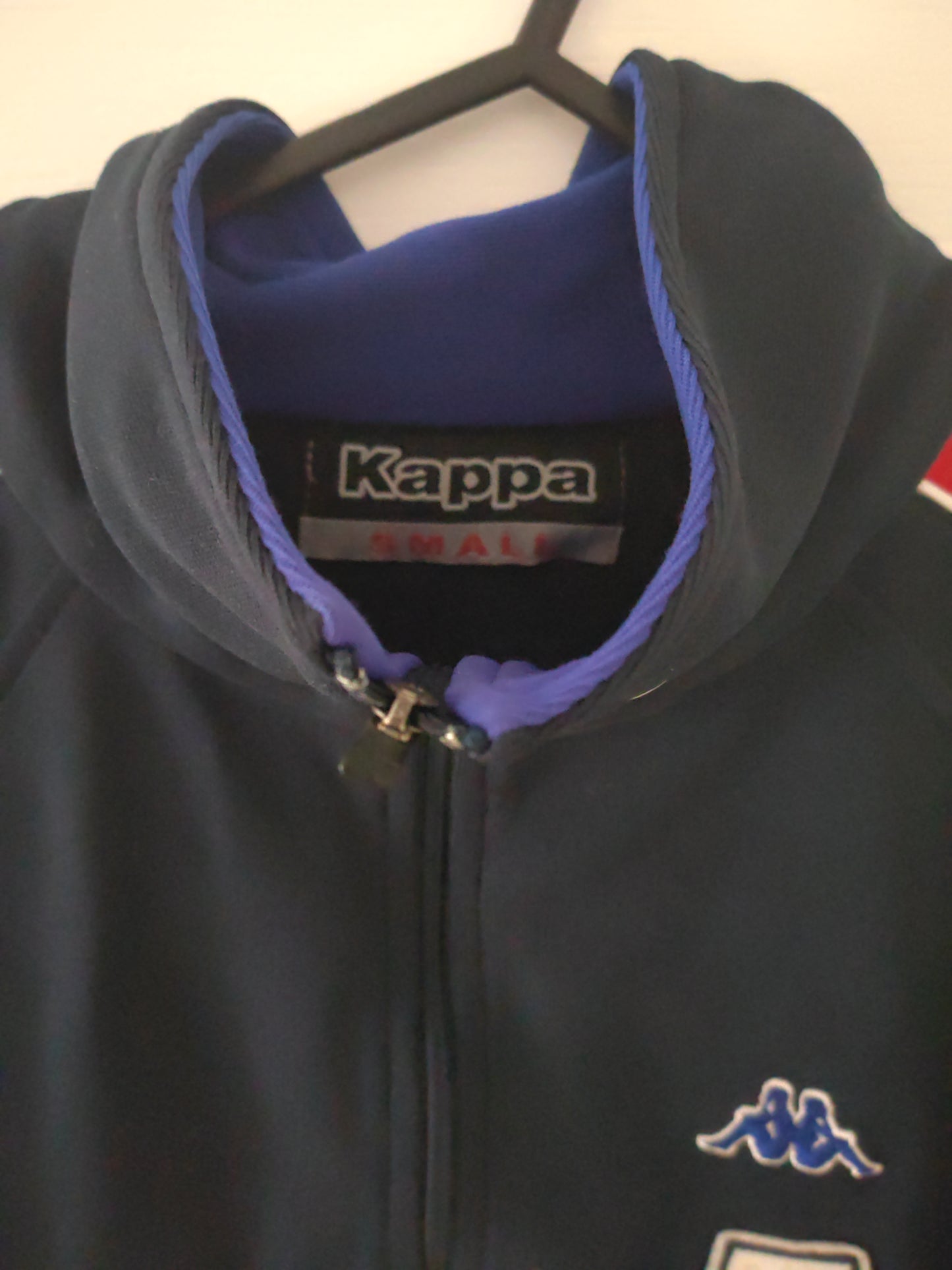 Kappa USA Full Zip Track Jacket, Navy Blue, Size Small