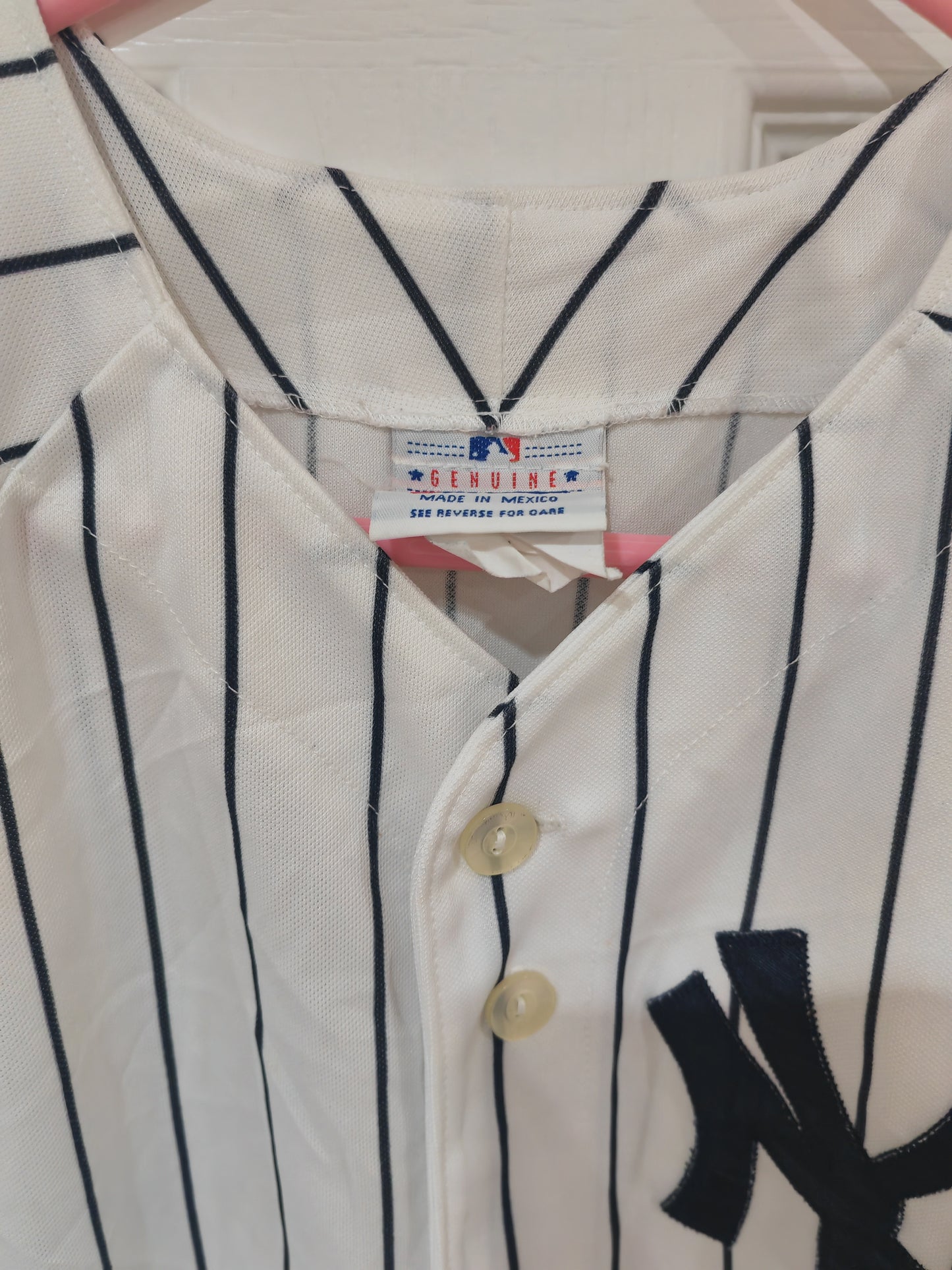 Youth Majestic New York Yankees MLB Baseball Jersey, White, Size YM