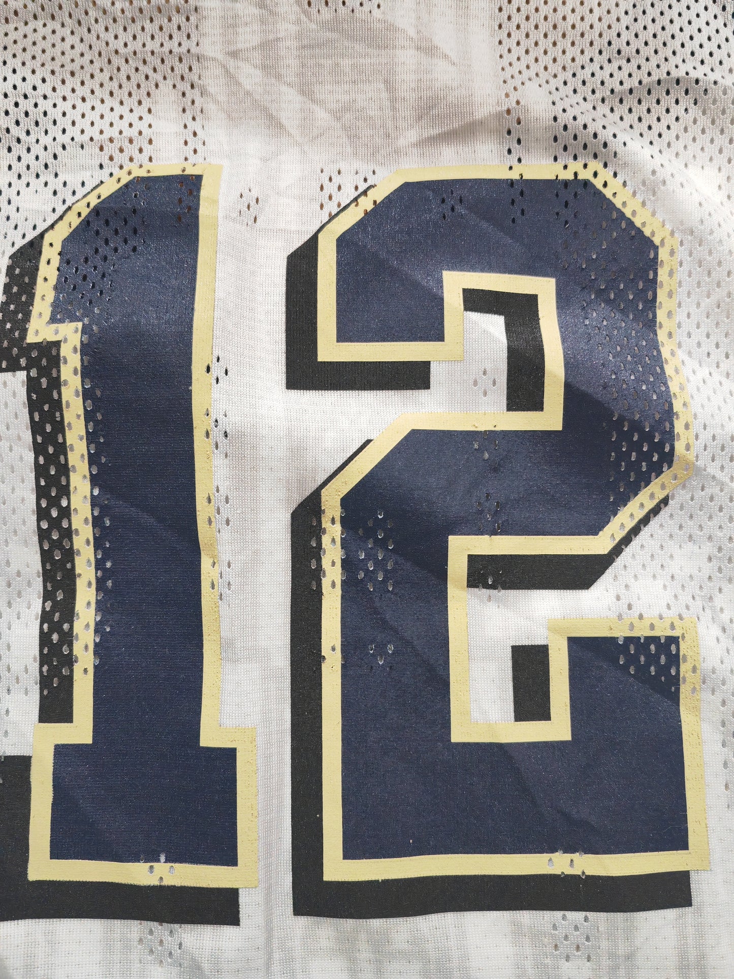 Nike Pittsburgh Panthers NCAA Basketball Jersey, #12, White, Size XL