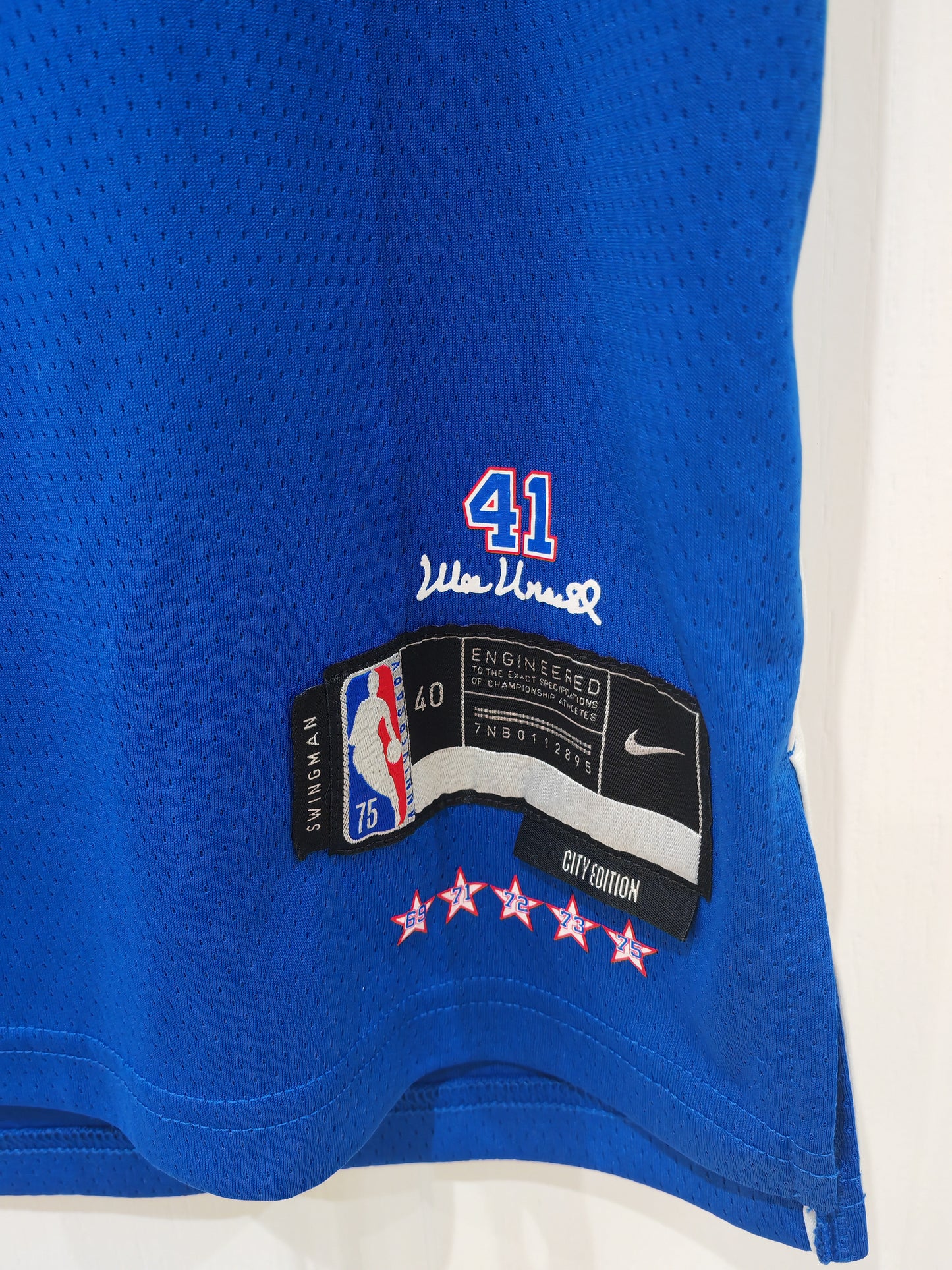 Nike Washington Wizards NBA City Edition Jersey, #3 Beak, Blue/Red, Size Small