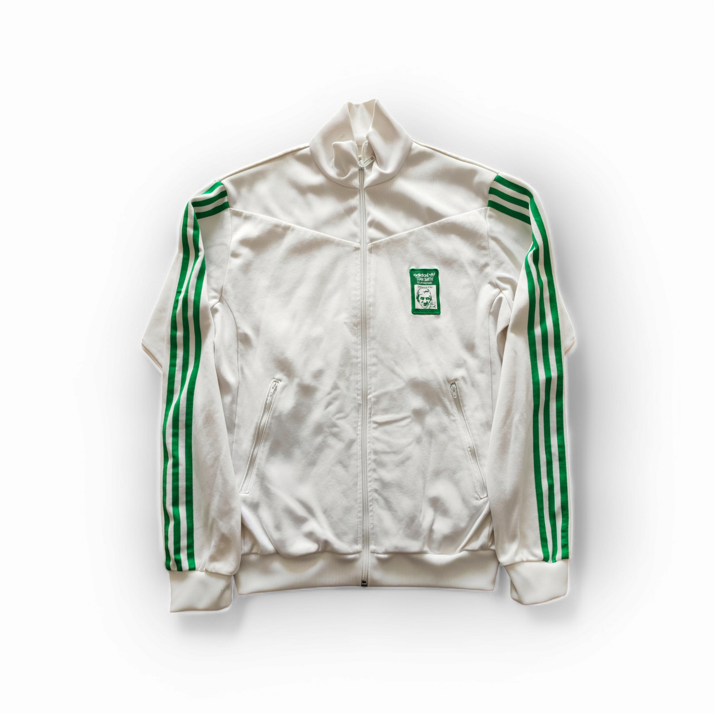 Adidas Originals Stan Smith Supreme Full Zip Jacket, White, Size Large