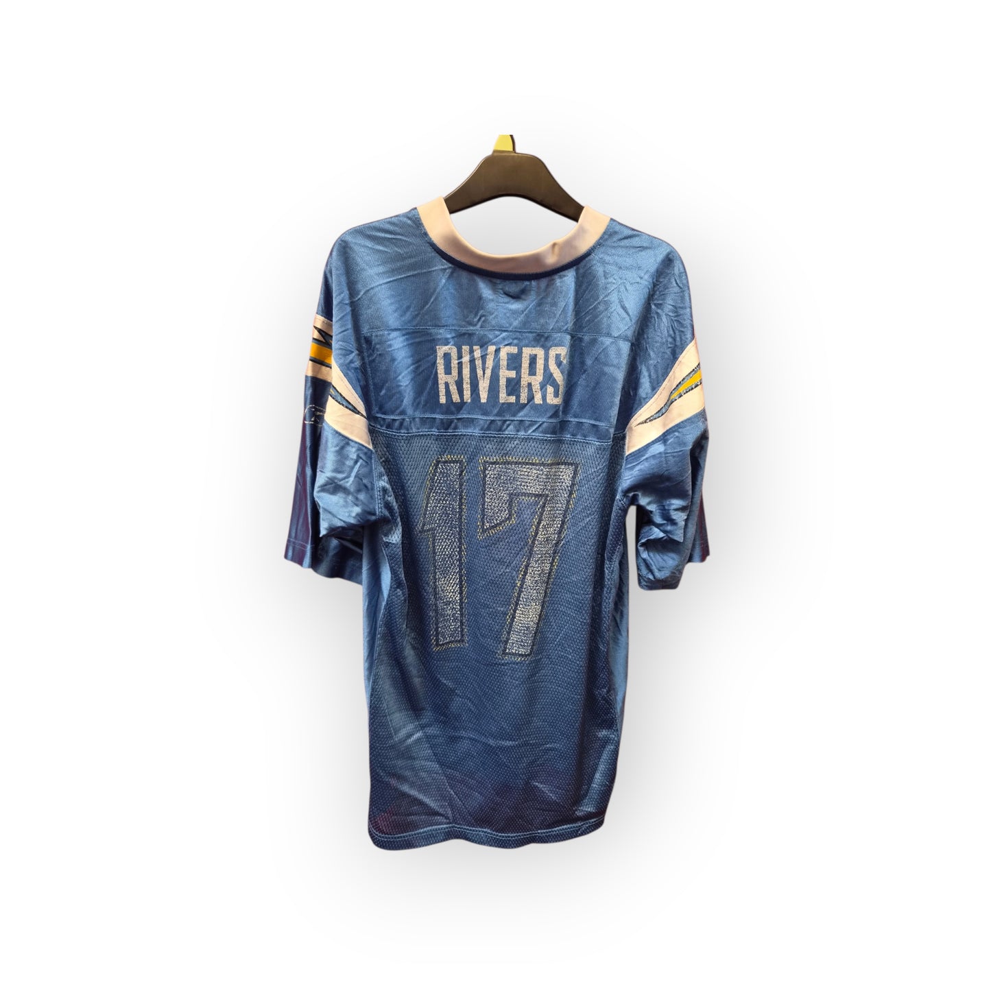 Reebok Los Angeles/San Diego Chargers NFL Jersey, #17 Rivers, Blue, Size Medium
