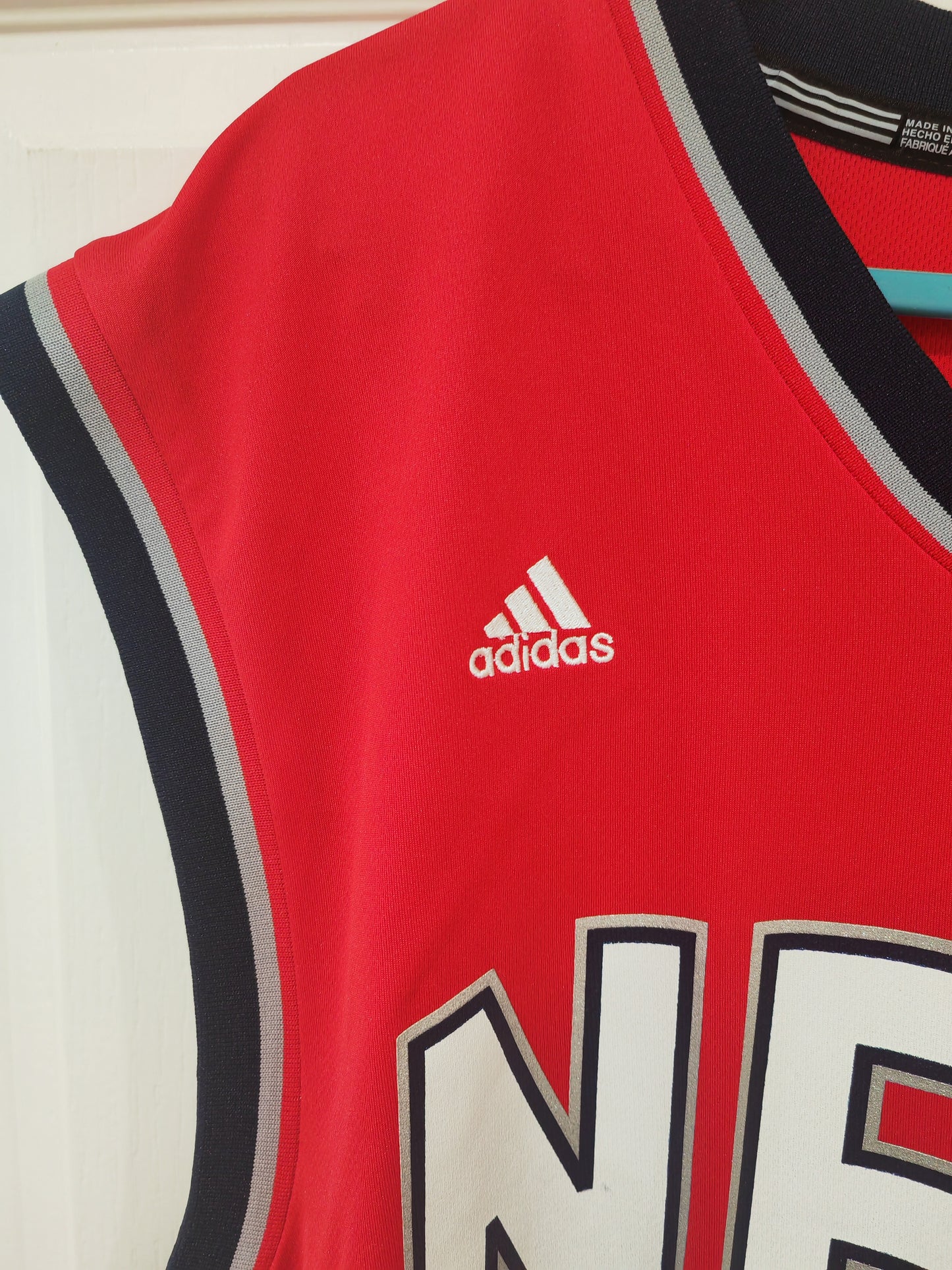 Adidas New Jersey Nets NBA Basketball Jersey, #5 Kidd, Red, Size Medium