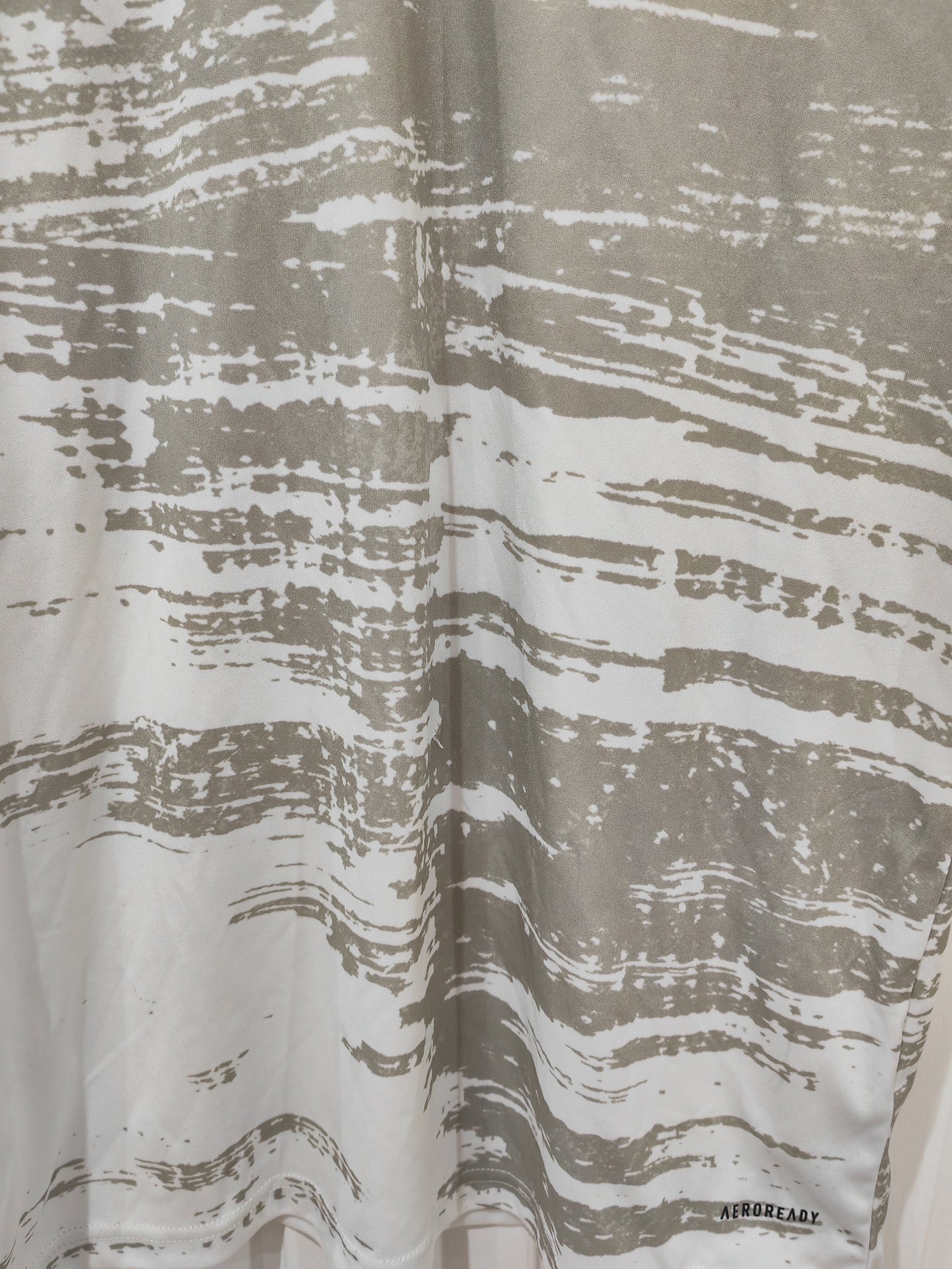 Adidas Leicester City FC Short Sleeve Training Shirt, Grey/White, Size Small