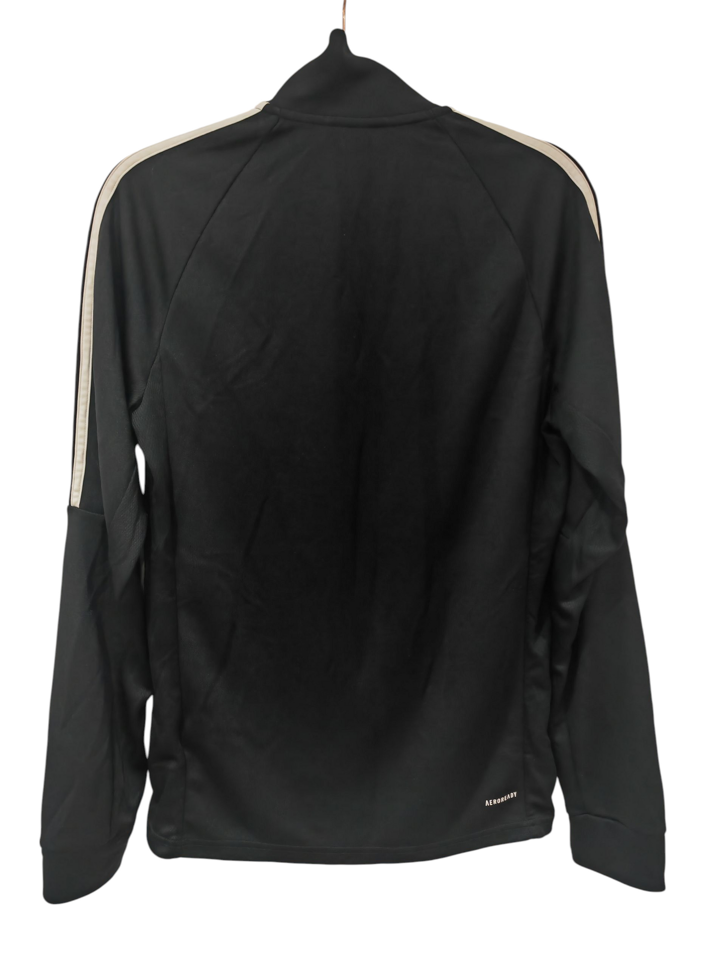 Adidas Full Zip Tracksuit Top, Black, Size Medium