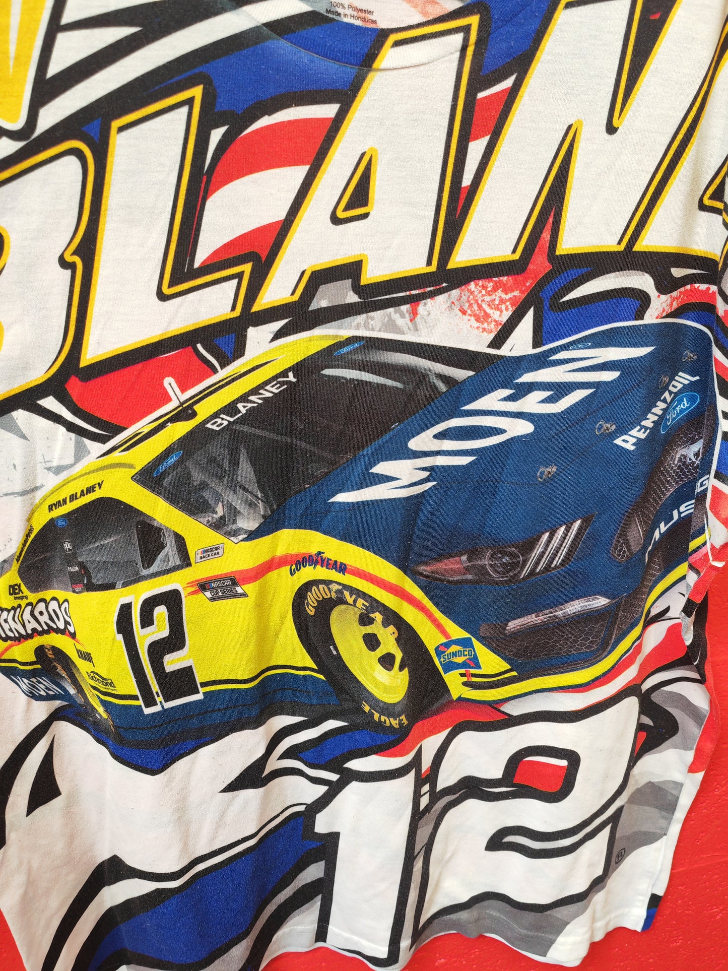 Team Penske Ryan Blaney Nascar T Shirt, Size XL