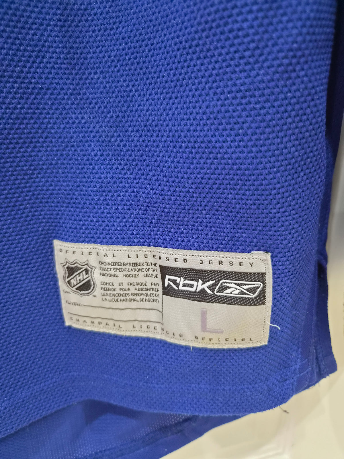 Reebok Toronto Maple Leafs NHL Ice Hockey Jersey, #3 Phaneuf, Blue, Size Large