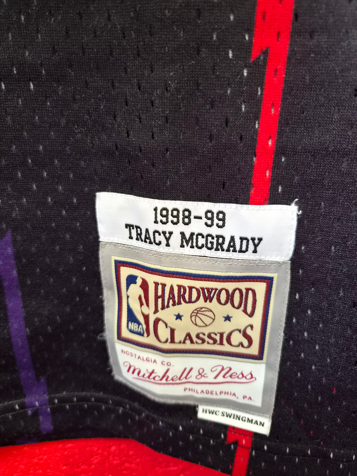 Mitchell & Ness Toronto Raptors 1998-99 NBA Jersey, #1 McGrady, Black, Size Large
