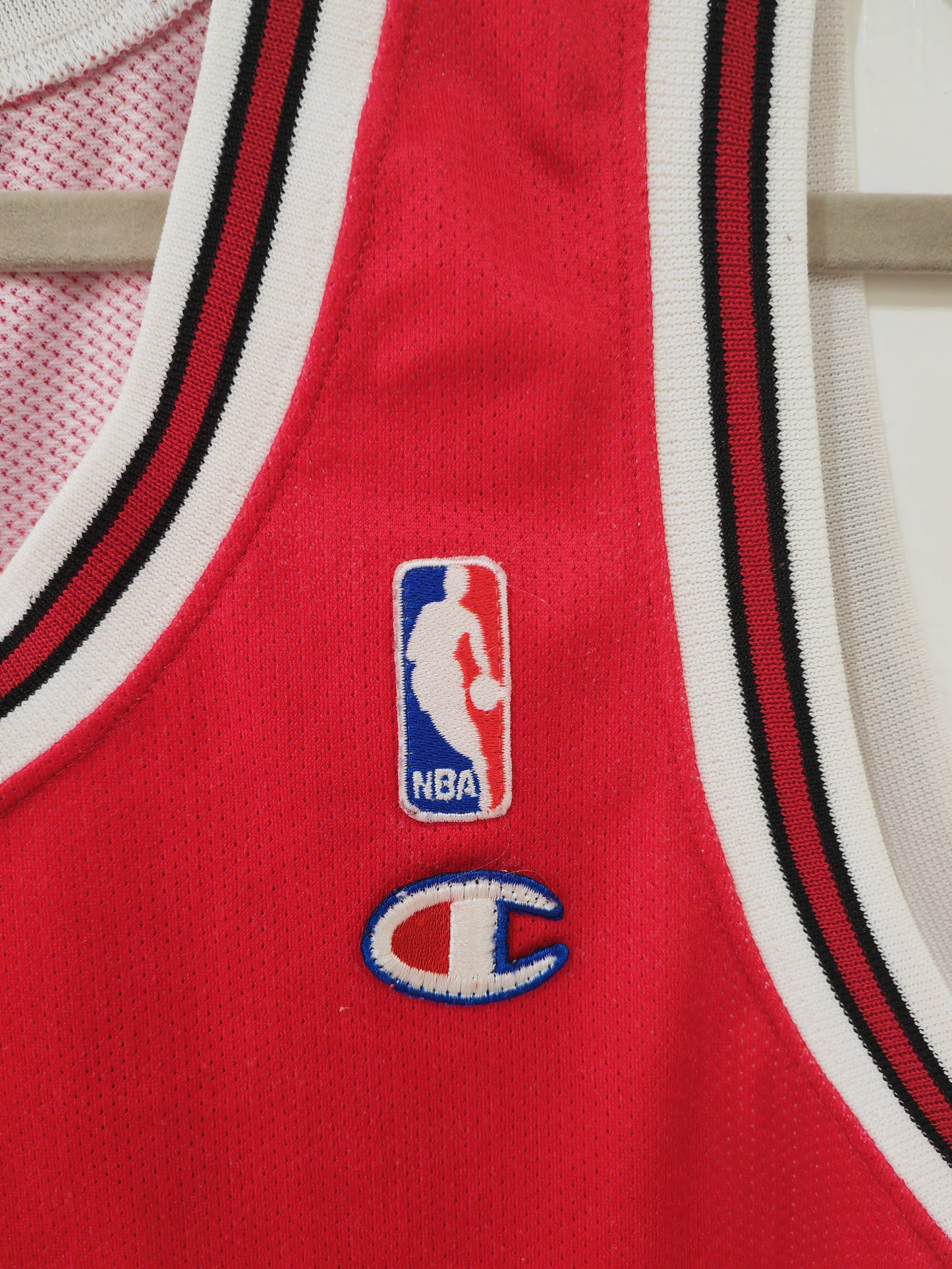 Champion Chicago Bulls NBA Jersey, #9 Deng, Red, Size Large
